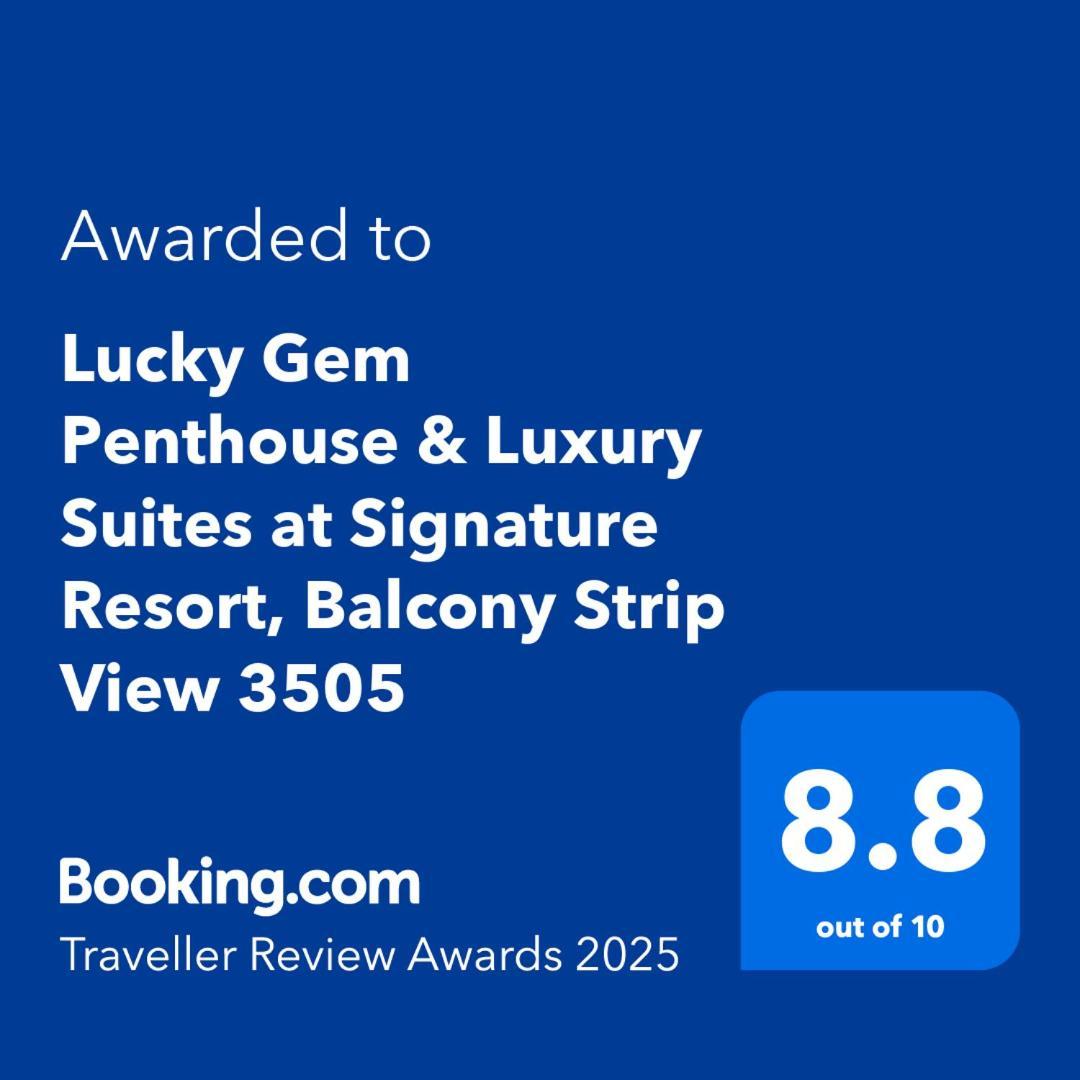 Lucky Gem Penthouse & Luxury Suites At Signature Resort, Balcony Strip View 3505 Лас Вегас Екстериор снимка
