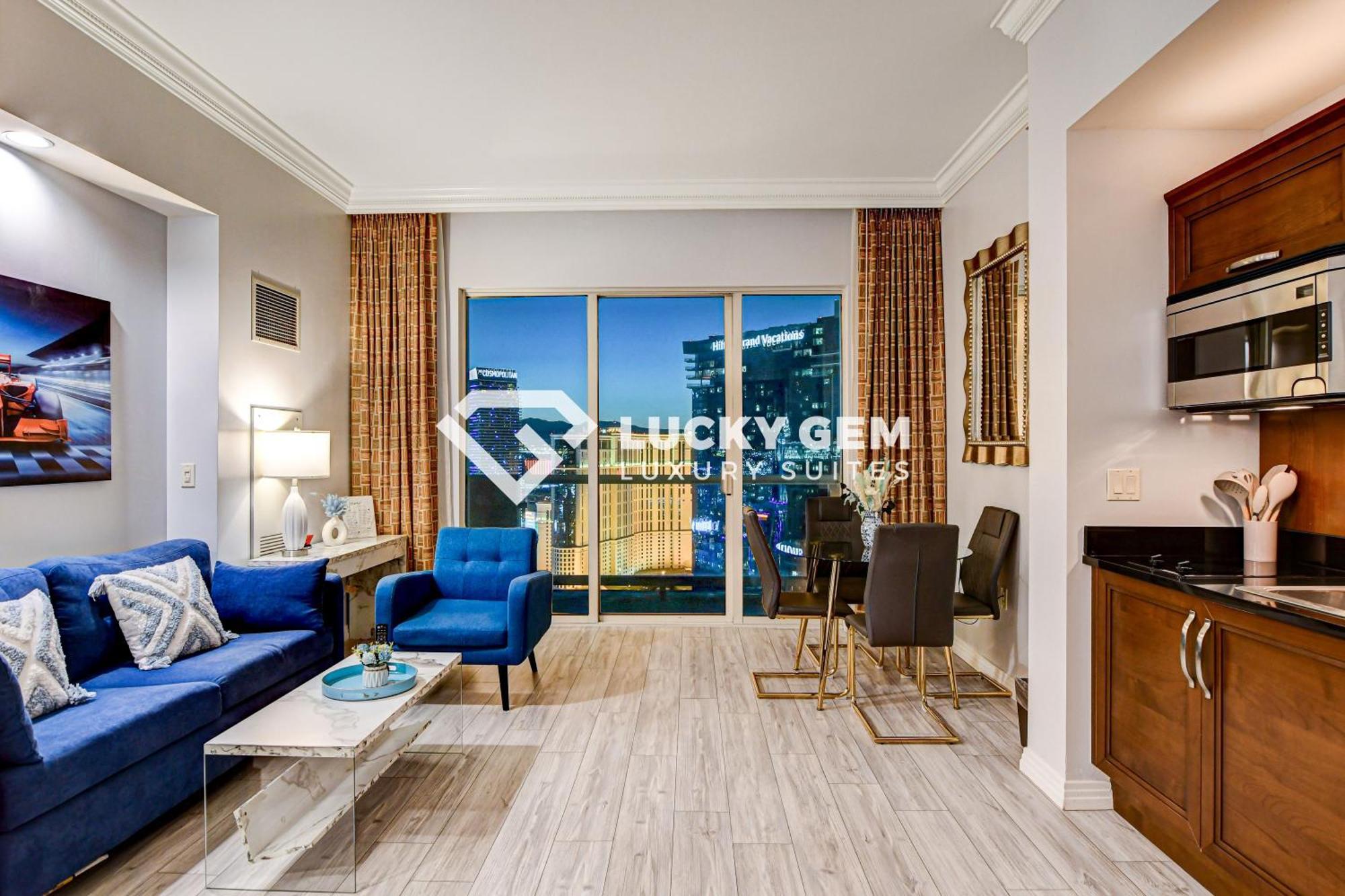 Lucky Gem Penthouse & Luxury Suites At Signature Resort, Balcony Strip View 3505 Лас Вегас Екстериор снимка