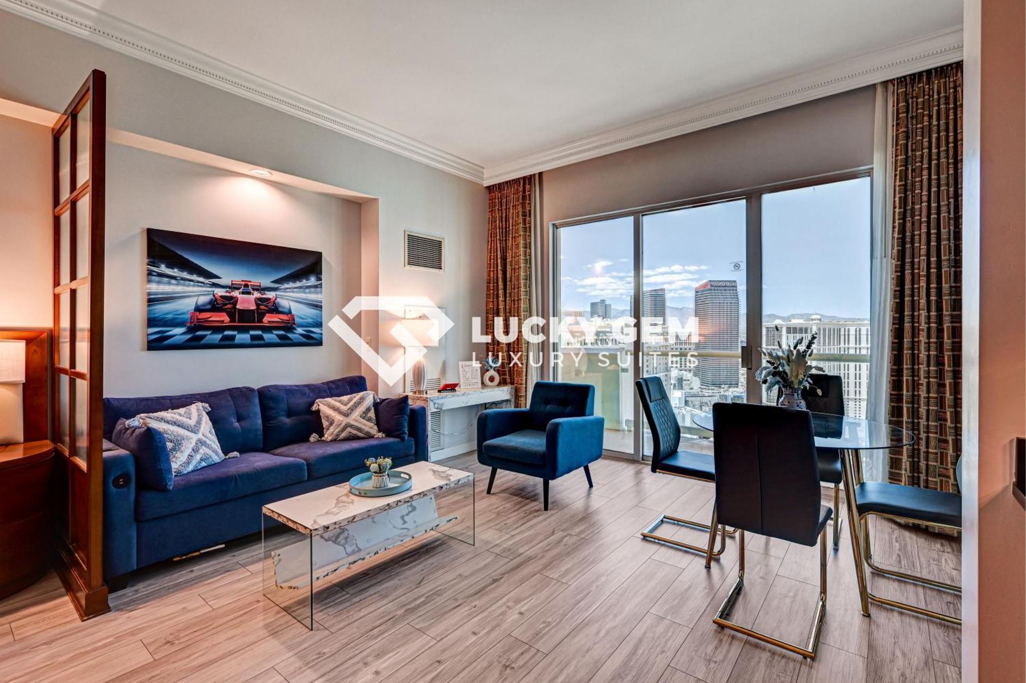 Lucky Gem Penthouse & Luxury Suites At Signature Resort, Balcony Strip View 3505 Лас Вегас Екстериор снимка