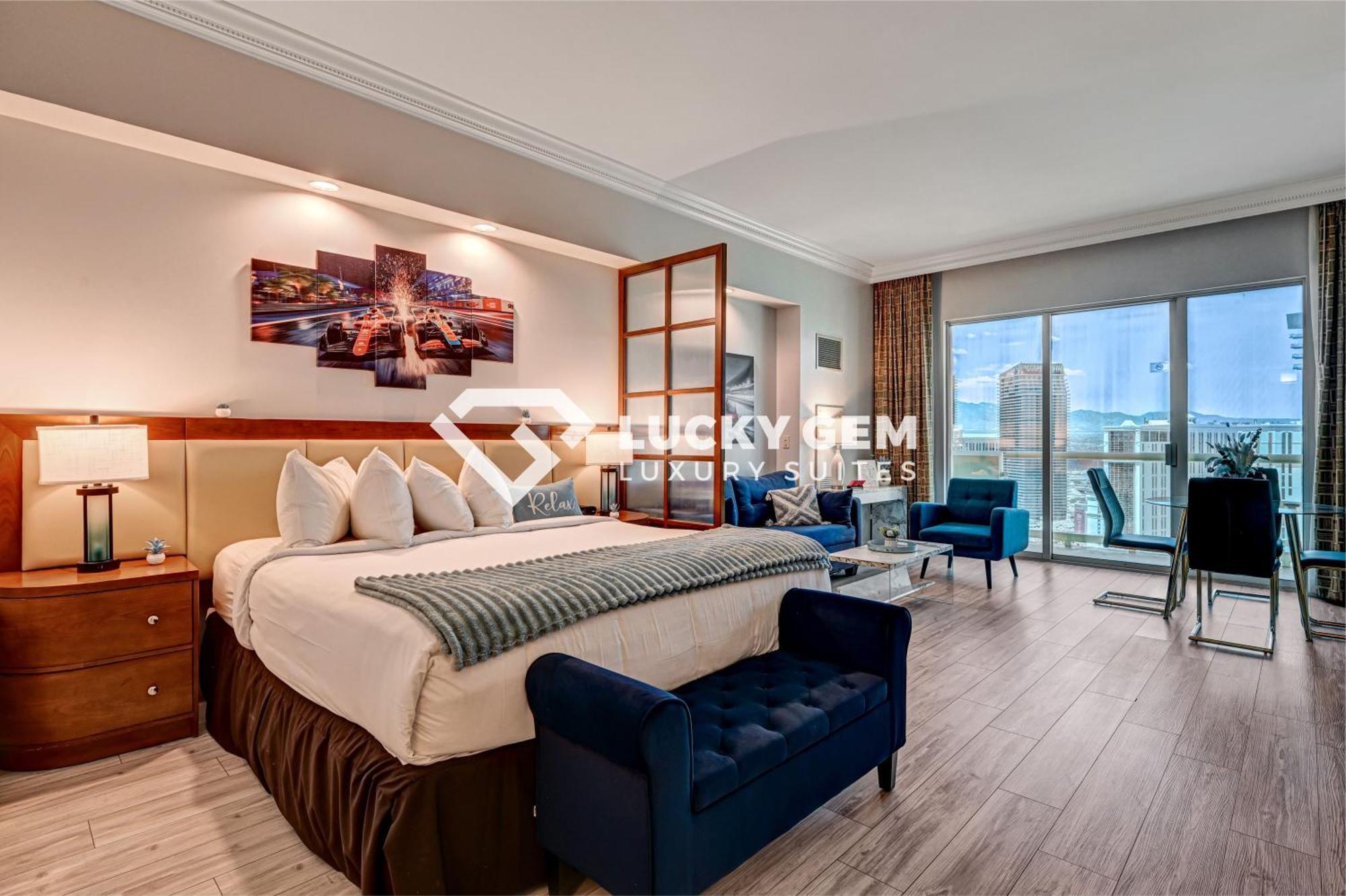 Lucky Gem Penthouse & Luxury Suites At Signature Resort, Balcony Strip View 3505 Лас Вегас Екстериор снимка