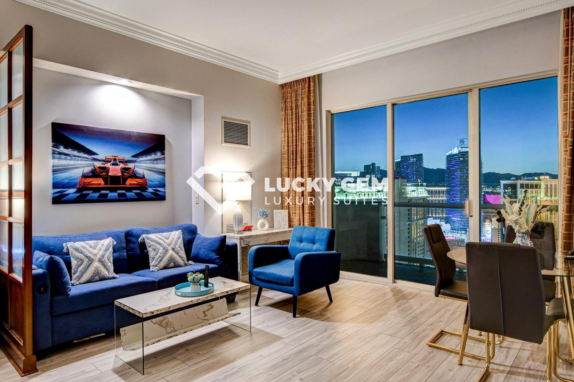 Lucky Gem Penthouse & Luxury Suites At Signature Resort, Balcony Strip View 3505 Лас Вегас Екстериор снимка